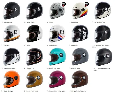 Torc T1 Carbon / T1 Retro Vintage Racer Motorcycle Helmet - CHOOSE COLOR & SIZE • $279.99