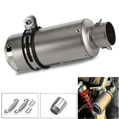 Exhaust Muffler Tail Pipe For 38-51mm For Universal Motorcycle Dirt Bike ATV • $36.88