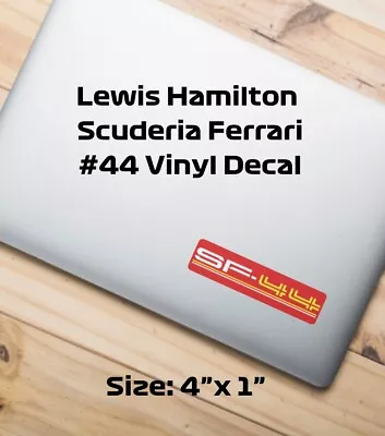 Lewis Hamilton Ferrari F1 SF 24 Vinyl Decal Formula 1 Team 44 Outdoor Sticker • $2.49