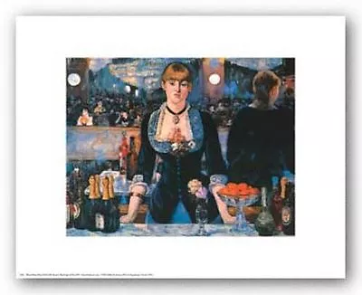 RESTAURANT ART PRINT Bar At The Folies Bergere Edouard Manet 14x11 • $9.89