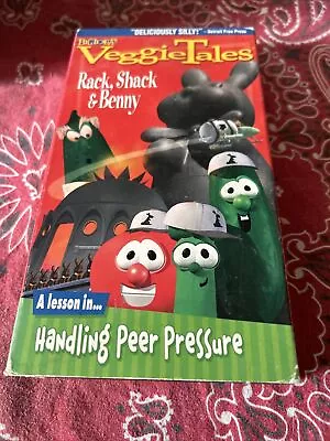 VeggieTales - Rack Shack And Benny (VHS 1998) Handling Peer Pressure #2127 • $8.50