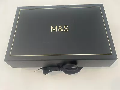 Extra Large Black & Gold Easter Gift Box Luxury Build Your Own  Hamper M&s • £7.29