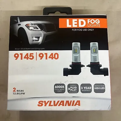 Sylvania LED White 6000K 9145 9140 H10 Two Bulbs Fog Light Replacement • $41.85