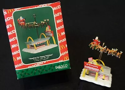 Enesco Heading For Happy Holidays McDonalds 1990 Ornament In Original Box! • $14.95