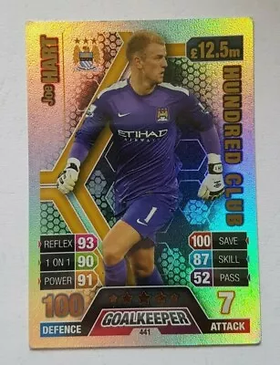 £3.99 • Buy Match Attax Premier League 2013/2014 - Joe Hart Manchester City 100 Hundred Club