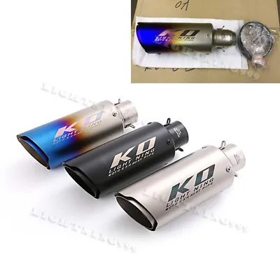 51mm 2inch Universal Motorcycle Exhaust Tips Silencer End Pipe Slip On Modified • $62