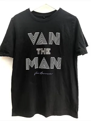 VAN MORRISON T Shirt Van The Man Black Short Sleeve Continental Mens Medium M • $24.83