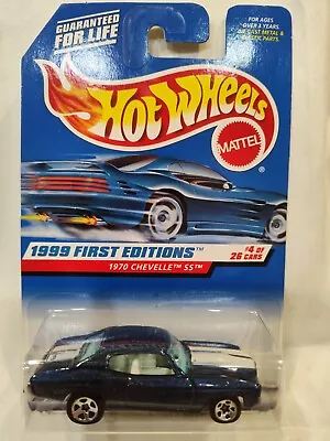 $3.70 • Buy 1970 CHEVELLE SS Hot Wheels 1999 First Editions Blue 5sp