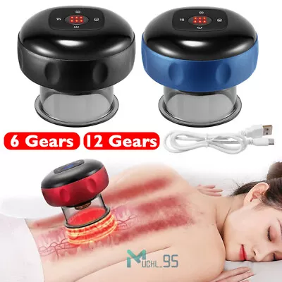 Smart Electric Vacuum Cupping Massage Body Cups Anti Cellulite Therapy Massager • $17.59