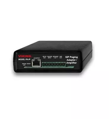 Viking Electronics PA-IP Sip Multicast Paging Adapter Amplifier • $358.68
