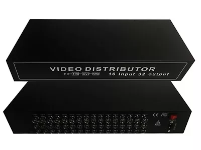 InstallerCCTV HD CCTV Video Distribution 16 BNC In / 32 Out Amplifier RG59 • $229.99