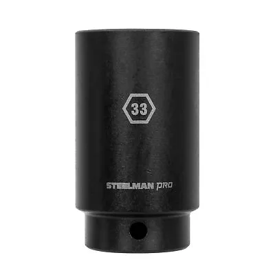 Steelman Pro 1/2-Inch Drive 33mm Deep 6-Point Impact Socket 60521 • $16.99