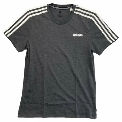 New Adidas Men Cotton Clima Tee - 3 Stripe Sleeves - Choose Color And Size • $9.86