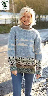 £79.95 • Buy Pachamama Hand Knitted 100% Wool Jumper Sweater - HAZY SHEEP - BNWT