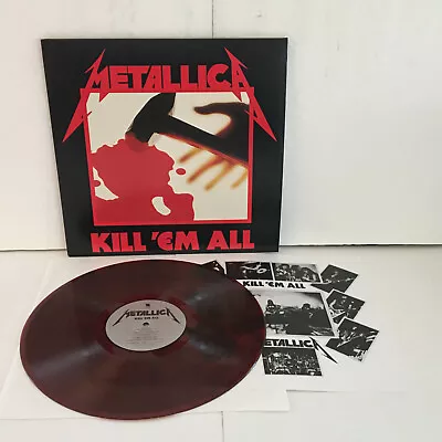 METALLICA Kill 'em All RED COLORED VINYL Lp Record SEALED / NEW  Limited Ed. • $49.95