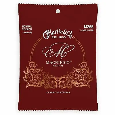 Martin M265 Magnifico Silver Plated Classical Guitar Strings Normal Tension • $12.95