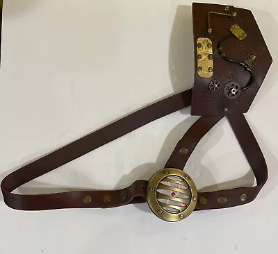 Red Queens Black Legion Steampunk Chest Belt   Harness Bronze Accents RQ-BL • $70