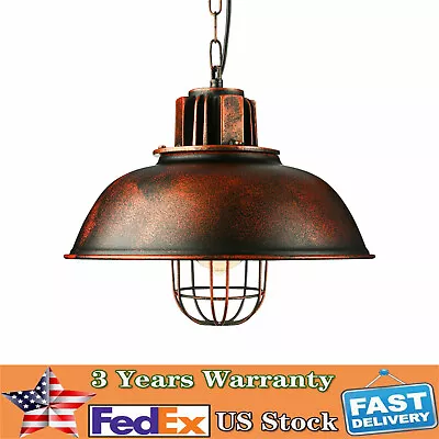 Vintage Pendant Light Industrial Rustic Farmhouse Hanging Ceiling Lamp Fixture • $42.75