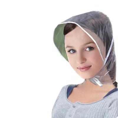 1PCS Transparent Rain Cap Ladies Women's Hair Protector Hat Headband Tie D F G • £2.79