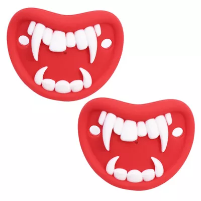  2 Pcs Nipple Baby Dummy Pacifier Halloween Funny Product Kids Accessories Home • £6.32