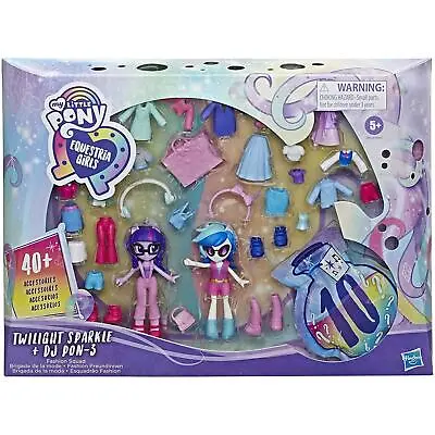 My Little Pony Equestria Girls TWILIGHT SPARKLE + DJ PON-3 Fashion Squad Dolls • £24.99