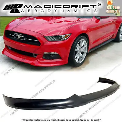 For 15-17 FORD MUSTANG V8 V6 ST Street Style FRONT BUMPER CHIN LIP SPOILER GT • $99.89