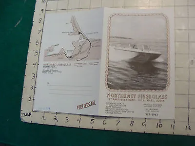 Vintage CLEAN Boat Brochure: NORTHEAST FIBERGLASS--hull Ma. 1974 • $33.34