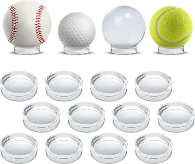 Houseables Baseball Stand Display Holder 12 Pack Clear 1.75  X 0.6   Acryli • $13.22