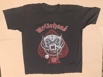 Vintage Motorhead Shirt Mens Large 10th Anniversary Concert Tour Band Metal 1985 • $125