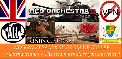 £4.99 • Buy Red Orchestra 2: Heroes Of Stalingrad With Rising Storm Steam Key NOVPN RegFree