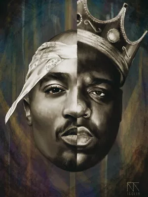 V8923 Notorious B.I.G. Biggie Smalls Tupac Shakur 2Pac Art WALL POSTER PRINT AU • $20.85