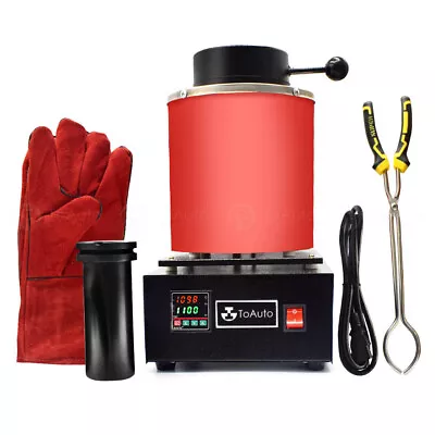 £222.88 • Buy 1400W Electric Melting Furnace Smelt Metal Gold Silver Casting Tool Sets 220V 