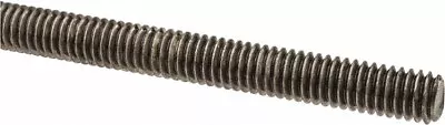 316-Stainless Steel Threaded Rod RH 5/16-18 Thread UNC X 6' (+/- 1/2 ) • $15.09