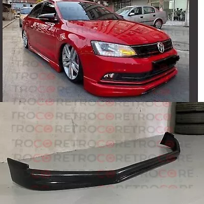 $115 • Buy For Vw Jetta Mk6 Facelift Front Bumper Lip PLASTIC Unpainted