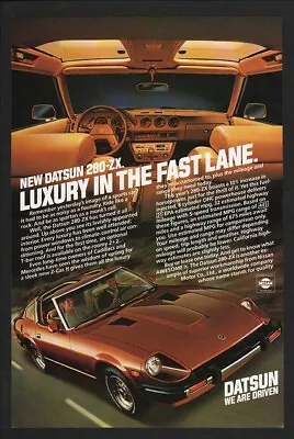 $12.99 • Buy 1980 Brown DATSUN 280-ZX Sports Car - T Top -  VINTAGE AD