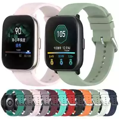 Silicone Strap Band For Huami Amazfit BIP 5 GTR 4 GTR3 Pro Xiaomi Mi Watch S2 S1 • $9.09