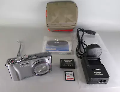 PANASONIC Lumix DMC-TZ20 Compact Digital Camera (GPS/16xzoom) Fully Working VGC • £79.99