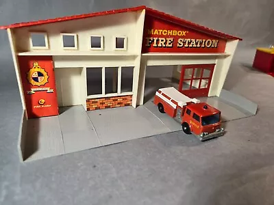 Vintage MATCHBOX Fire Station And Fire Pumper Truck #29 • $65