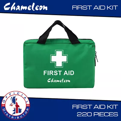 First Aid Kit Medical Emergency Home Travel Car Taxi Work 1st Aid Bag 220 Piece • £16.55