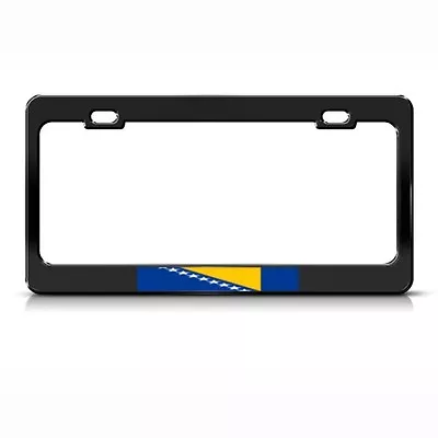 BOSNIA & HERZEGOVINA BOSNIAN FLAG COUNTRY Metal License Plate Frame Tag Holder • $17.99