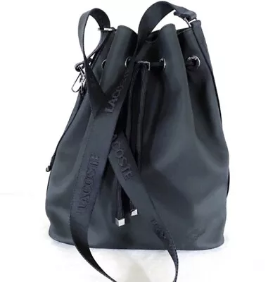 Lacoste Womens Bucket Drawstring Shoulder Bag • $250