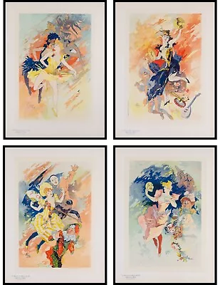 4 Orig. Lithographs By Jules Cheret  Les Arts  From Les Maitres De L'Affiche • $1450