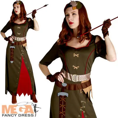 Maid Marion Ladies Fancy Dress Medieval Fairy Tale World Book Day Adults Costume • £23.99