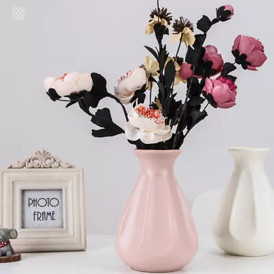  Tall Vase Wedding Centerpieces For Tables The Office Desk Decor Flowerpot • £10.89