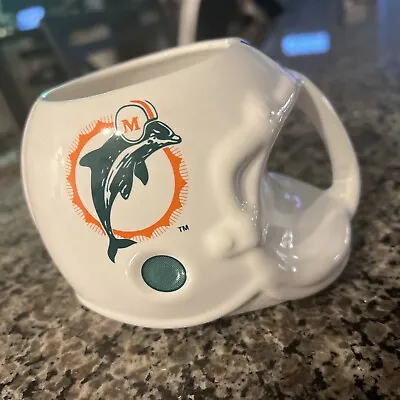 Vintage Miami Dolphins NFL Football Helmet Coffee Cup Mug 1986 Sports Concepts • $10