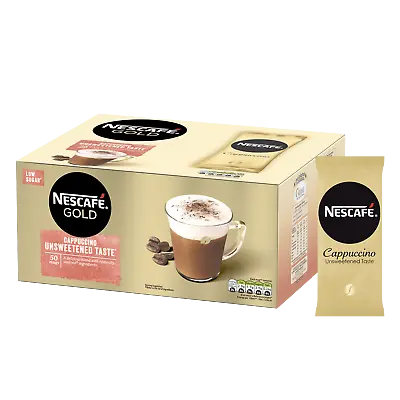 £15.99 • Buy  Nescafe Cappuccino Gold Unsweetened Taste Instant Coffee 50 Cappuccino Sachets