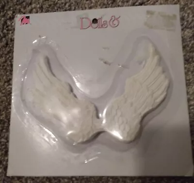 Vintage 1993 Doll Resin Angel Wings Style B 173-81  (9.8x13.5cm) • $7.50