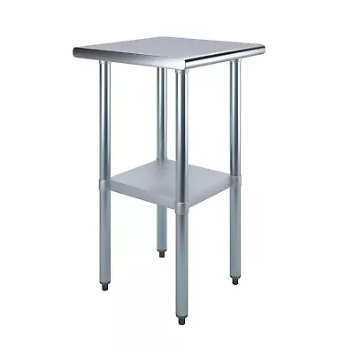 20 In. X 20 In. Stainless Steel Work Table | Metal Utility Table • $134.95