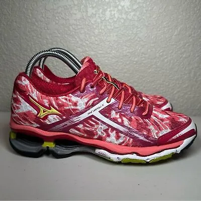 Mizuno Wave Creation 15 Magenta Red Pink Athletic Shoes Sneakers Womens 7.5 • $39.95