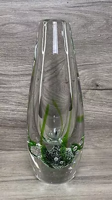 Vintage Kosta Vicke Lindstrand Glass Bud Vase 41782 Seaweed Signed • $68.98
